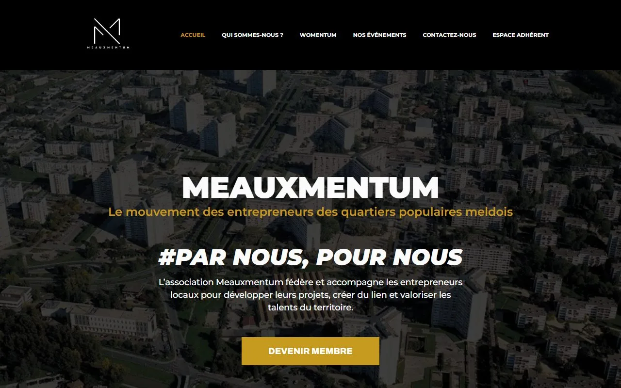 Aperçu du site Meauxmentum